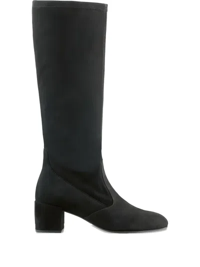 Hogl 55mm Jules Suede Knee-high Block-heel Boots