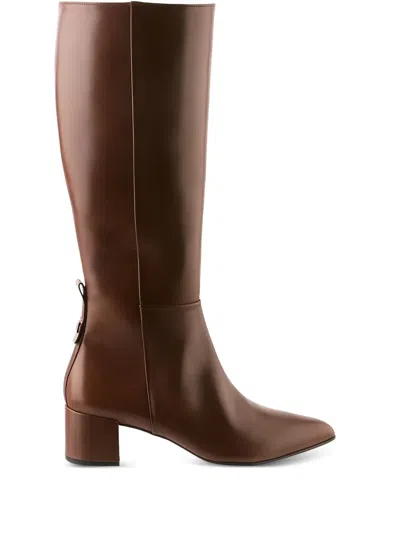 Hogl 60mm Journey Block-heel Knee-high Boots