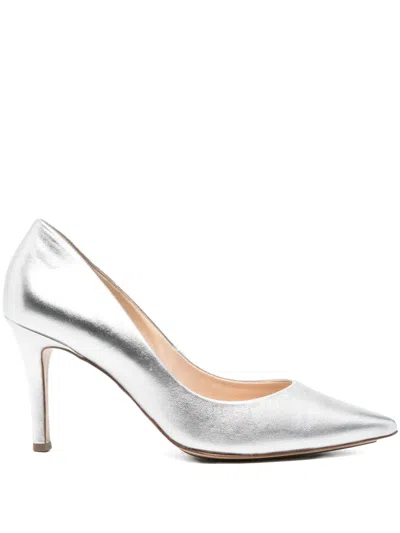 Hogl 70mm Boulevard Metallic-effect Pumps In Gray