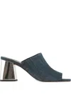 Hogl 70mm Joyce Denim Open-toe Mules