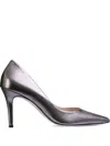 Hogl 80mm Metallic Leather Pointed-toe Pumps