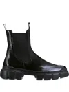 Hogl Adventure Chunky-sole Patent Ankle Boots