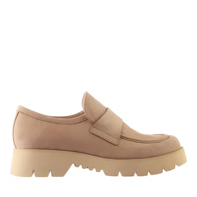 Hogl Beige Finn Casual Penny Strap Nubuck Loafers