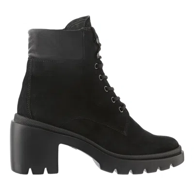 Hogl Black Gia Suede Chunky Block Heel Boots