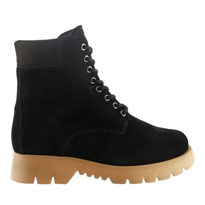 Hogl Black Harvest Insulated Lace-up Suede Ankle Boots