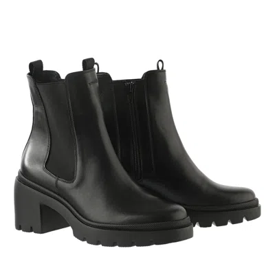 Hogl Black Thea Leather Block Heel Boots