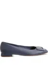 Hogl Coco Buckle-embellished Ballet Flats