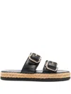 Hogl Elsa Buckled Espadrilles In Black