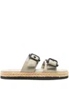 Hogl Elsa Buckled Espadrilles In Neutral