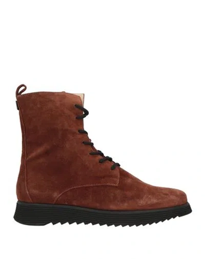 Hogl Hōgl Woman Ankle Boots Brown Size 8 Leather