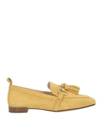 Hogl Hōgl Woman Loafers Mustard Size 6.5 Leather