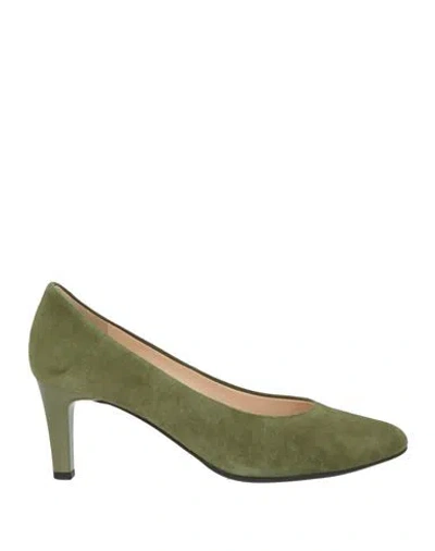 Hogl Hōgl Woman Pumps Military Green Size 6 Leather
