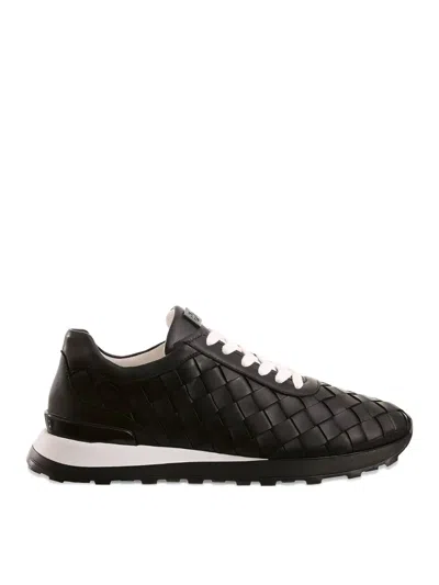 Hogl Jessie Woven Leather Sneakers