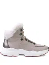 Hogl Luis Faux Fur-trimmed Lace-up Boots