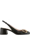 Hogl Mary Buckle-embellished Slingback Pumps
