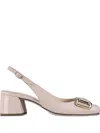 Hogl Mary Horsebit-embellished Block-heel Slingback Pumps