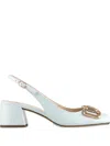 Hogl Mary Leather Slingback Pumps