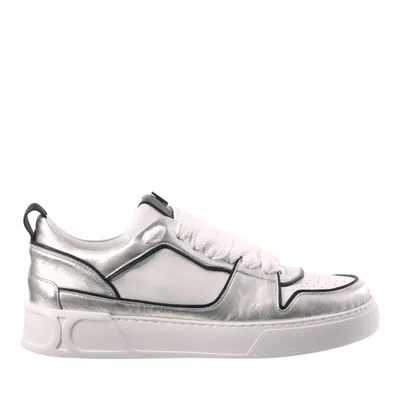 Hogl Multicolor Macba Seven Metallic Accents Chunky Sole Sneakers In White