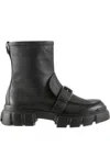 Hogl Power Chunky-sole Leather Ankle Boots
