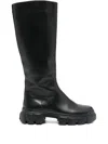 Hogl Round-toe Boots In Black