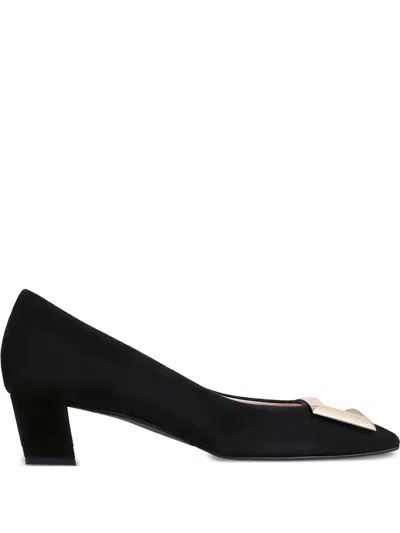 Hogl Thilda Block-heel Suede Pumps
