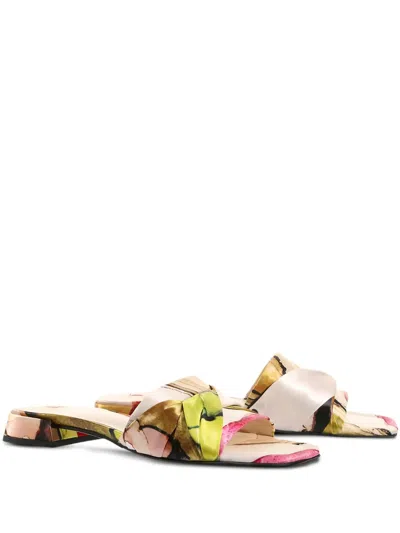 Hogl Verona Floral-print Twisted Sandals
