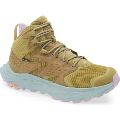 Hoka Anacapa 2 Gore-tex® Waterproof Mid Hiking Shoe In Green Moss/agave