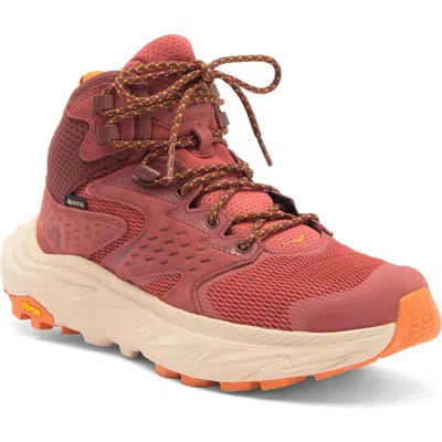 Hoka Anacapa 2 Gore-tex® Waterproof Mid Hiking Shoe In Hot Sauce/shifting Sand