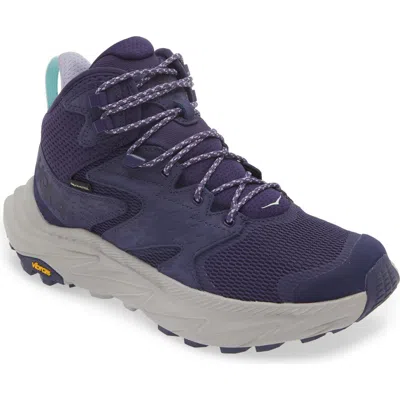 Hoka Anacapa 2 Gore-tex® Waterproof Mid Hiking Shoe In Night Sky/opal