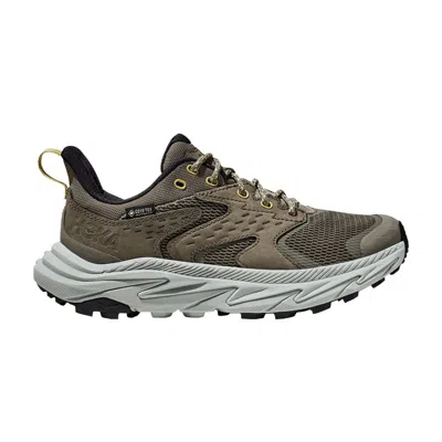 Pre-owned Hoka Anacapa 2 Low Gore-tex Kids 'olive Haze Mercury' | Green | Kid's Size 3.5
