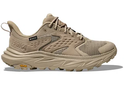 Pre-owned Hoka Anacapa 2 Low Goretex (women's) Sneakers In Raw Linen/oat Milk