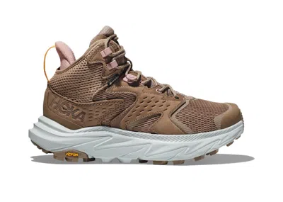 Pre-owned Hoka Anacapa 2 Mid Gore Tex (women's) Sneakers In Dune/ice Flow
