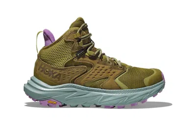 Pre-owned Hoka Anacapa 2 Mid Gore Tex (women's) Sneakers In Green Moss/agave
