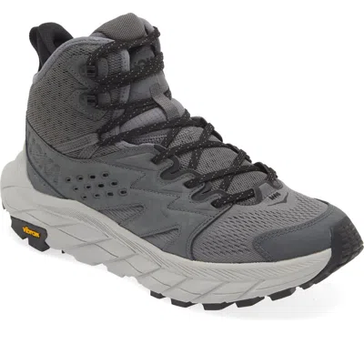 Hoka Anacapa Breeze Aero Mid Breathable Trail Running Shoe In Gray