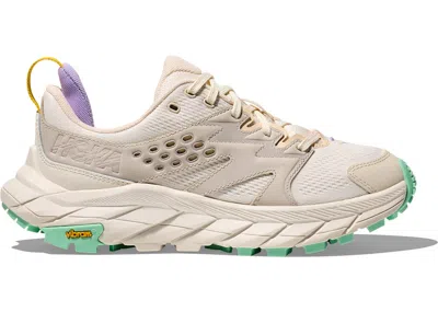 Pre-owned Hoka Anacapa Breeze Low (women's) Sneakers In Alabaster/mint Fluorite In Multi