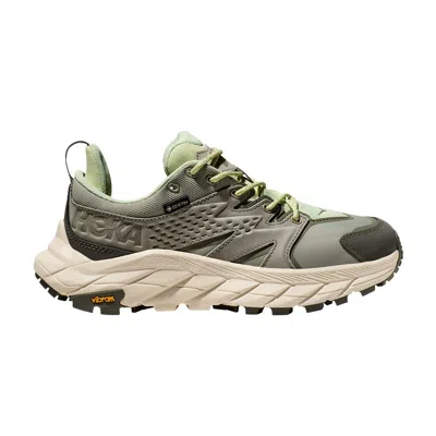 Pre-owned Hoka Anacapa Low Gore-tex 'barley Seed Green' In Cream
