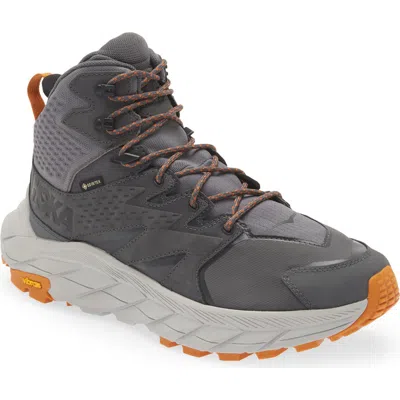 Hoka Anacapa Mid Gore-tex® Waterproof Hiking Shoe In Castlerock/harbor Mist
