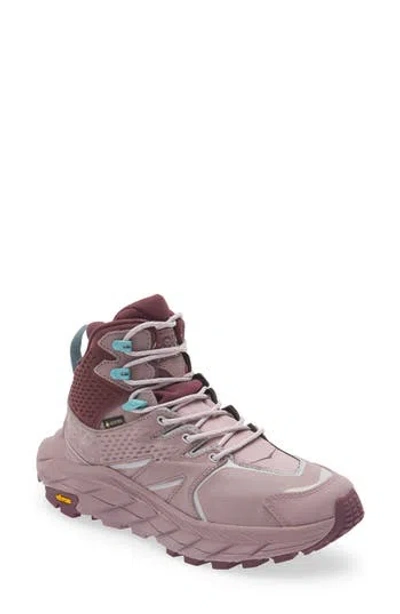 Hoka Anacapa Mid Gore-tex® Waterproof Hiking Shoe In Elderberry/grape Wine