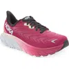 Hoka Arahi 6 Running Wide Shoe In Festival Fuchsia/ibis Rose