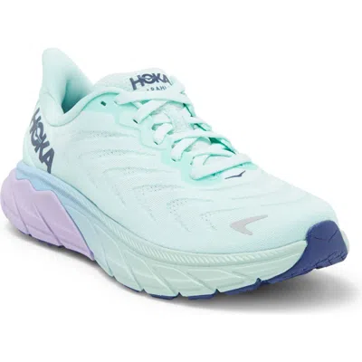 Hoka Arahi 6 Running Wide Shoe In Sunlit Ocean/lilac Mist