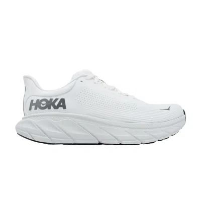 Pre-owned Hoka Arahi 7 2e Wide 'blanc De Blanc Steel Wool' In White
