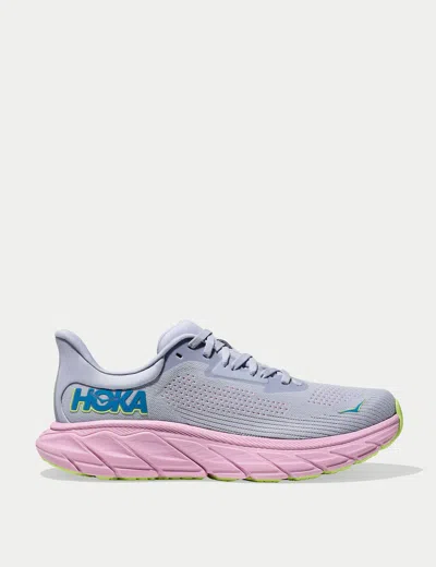 Hoka Arahi 7 In Gull/pink Twilight