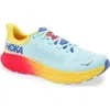 Hoka Arahi 7 Running Shoe In Cloudless/poppy