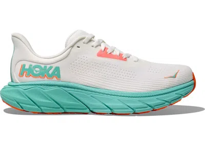 Pre-owned Hoka Arahi 7 (women's) Sneakers In Frost/aqua Glow