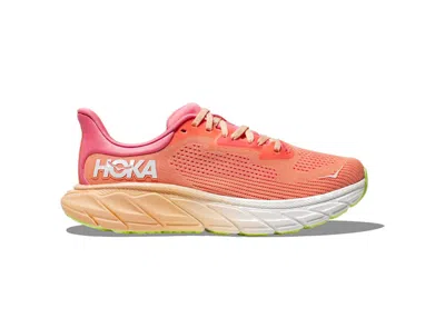 Pre-owned Hoka Arahi 7 (women's) Sneakers In Papaya/coral In Orange