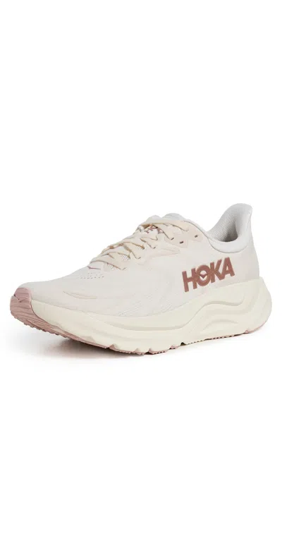 Hoka Arahi 8 Sneakers Alabaster/rose Gold In White