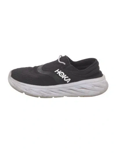 Pre-owned Hoka Athletic Sneakers In Black