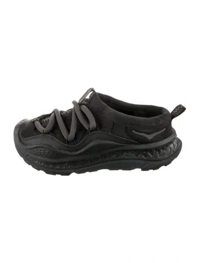 Pre-owned Hoka Athletic Sneakers In Black