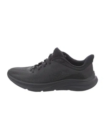 Pre-owned Hoka Athletic Sneakers In Black