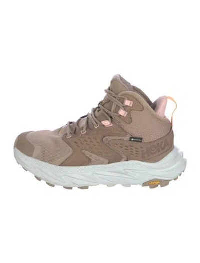 Pre-owned Hoka Athletic Sneakers In Brown